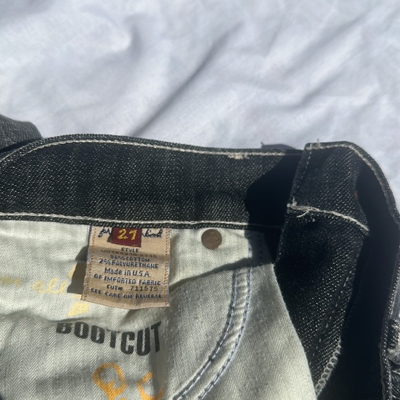 Seven for all mankind Bootcut QC black denim cut#711575 Size 27 - Picture 11 of 15